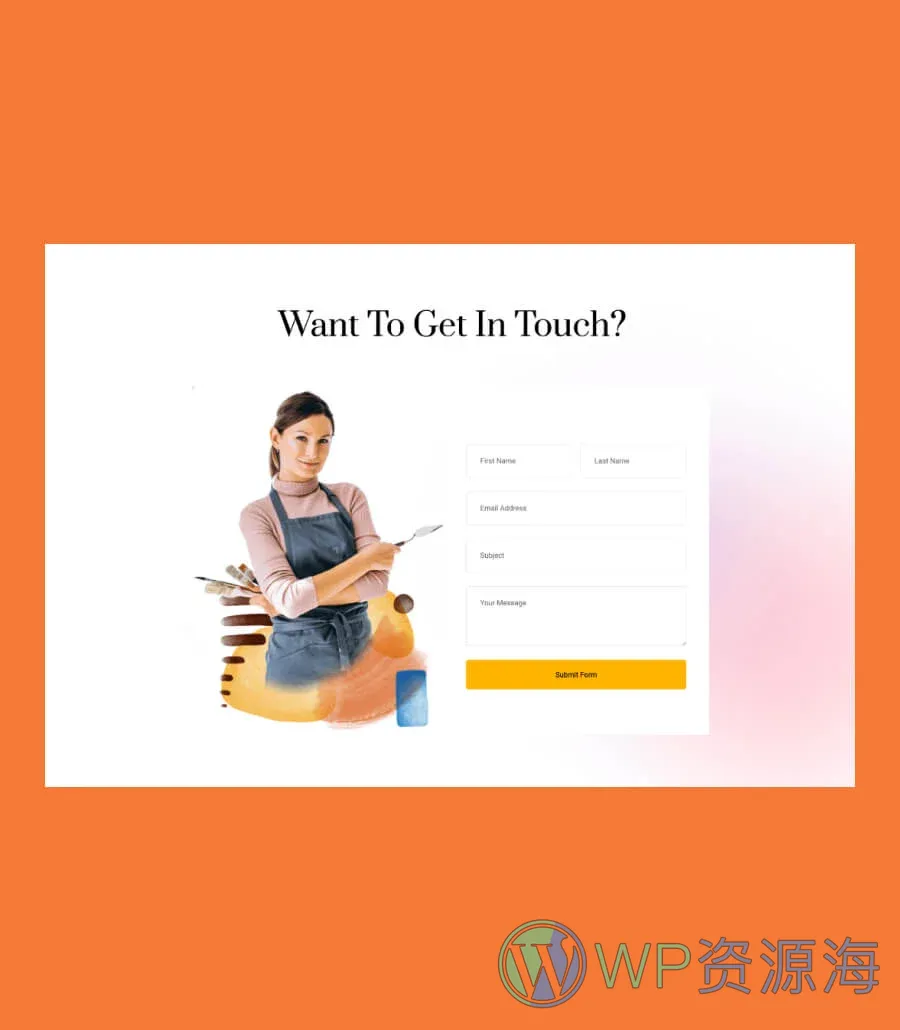 Acrylic Contact Section For Gutenberg