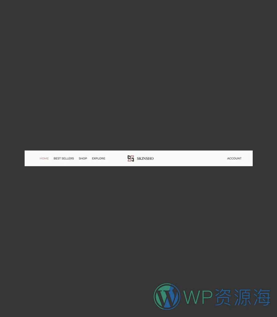 Skinsho Header Section For Gutenberg