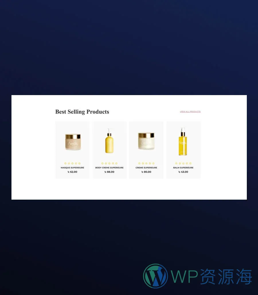 Skinsho Product Section For Gutenberg