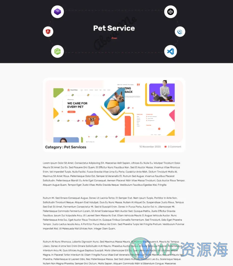 Web 开发者个人Gutenberg网站模板_一键导入快速建站插图4-WP资源海 Michiel Portfolio Details Page For Gutenberg