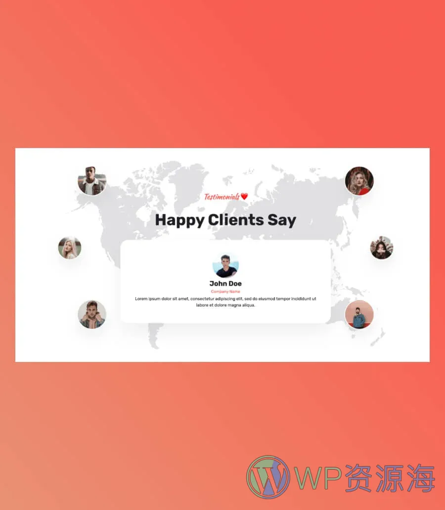 Web 开发者个人Gutenberg网站模板_一键导入快速建站插图6-WP资源海 Michiel Testimonial Section For Gutenberg