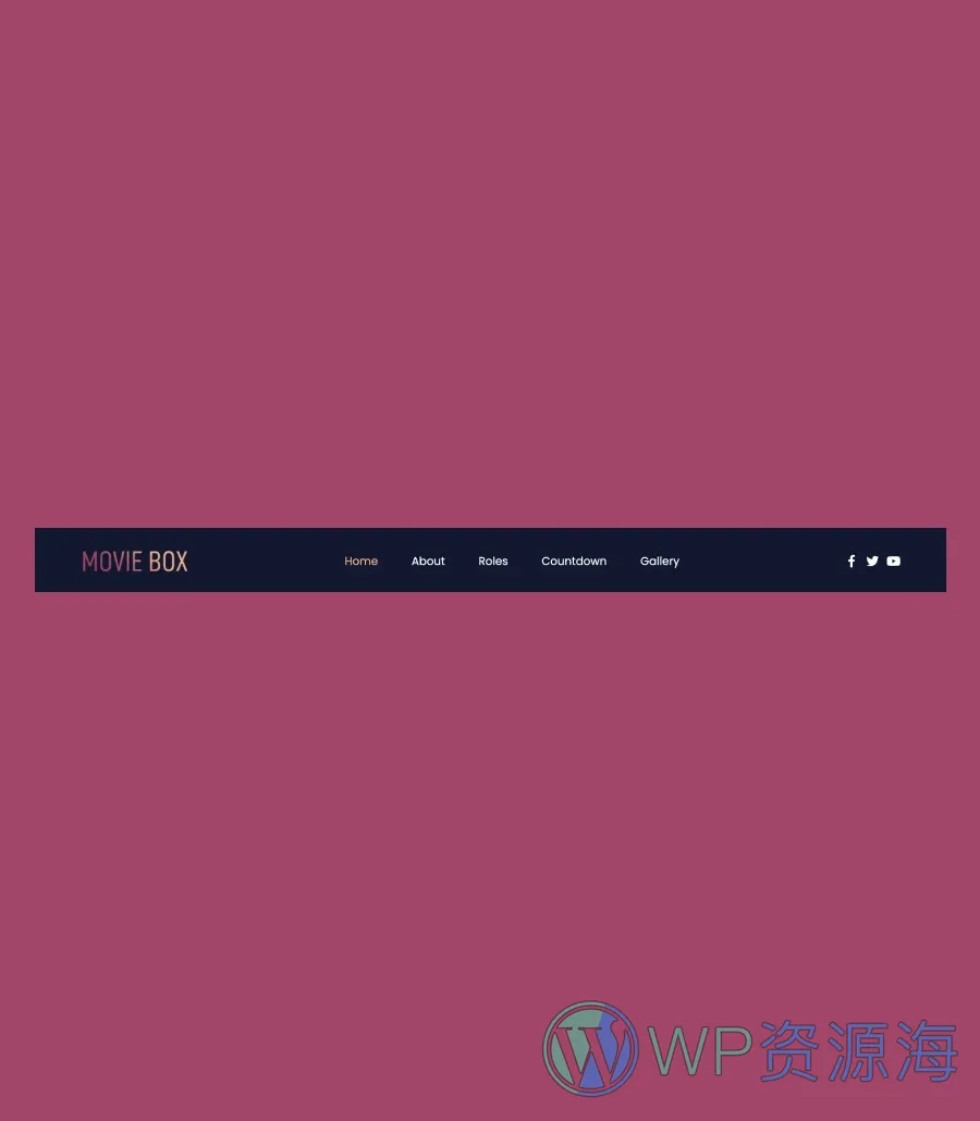 电影工作室Gutenberg网站模板_一键导入快速建站插图4-WP资源海 Movie Box Header Section For Gutenberg
