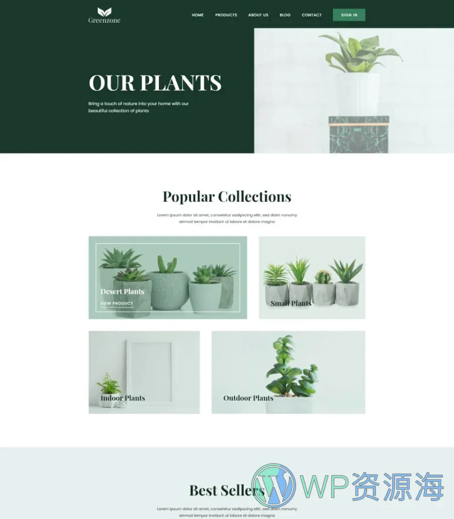 Greenzone Shop Page