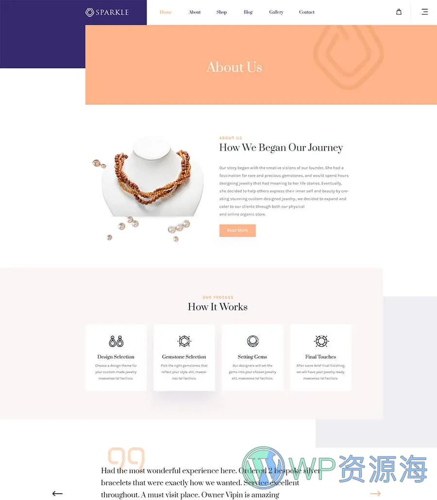 Sparkle About Page