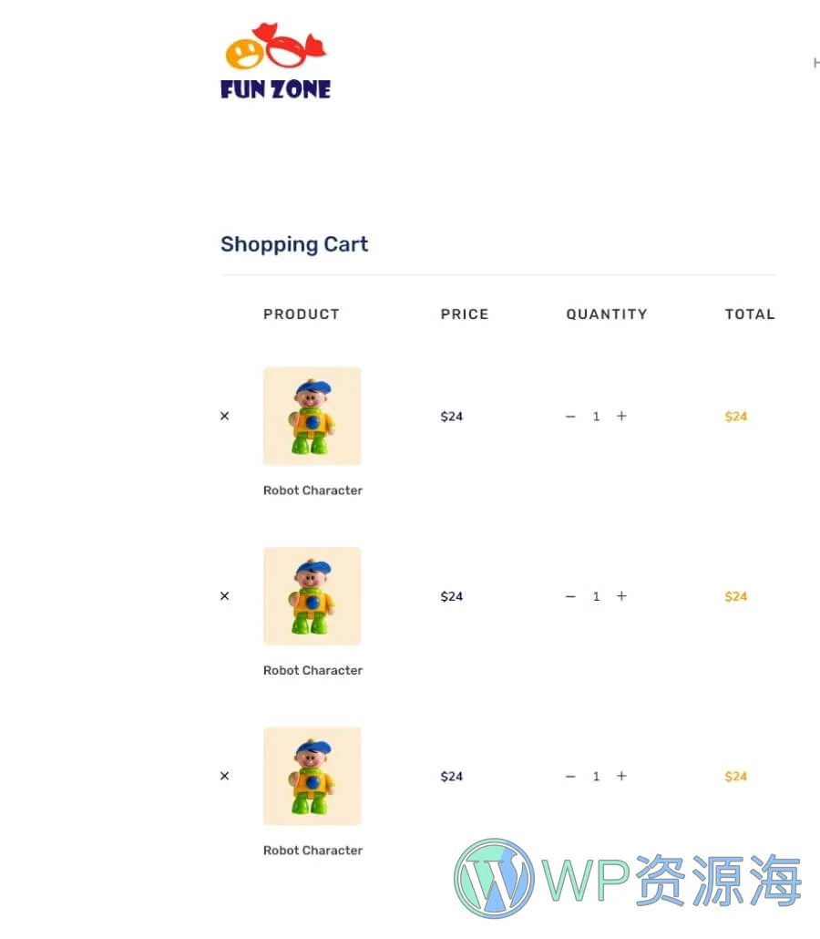 玩具店 WooCommerceElementor网站模板_一键导入快速建站插图4-WP资源海 Fun Zone Checkout Page