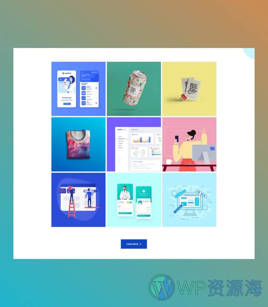 设计工作室Gutenberg网站模板_一键导入快速建站插图4-WP资源海 Creative Hub Portfolio Page For Gutenberg