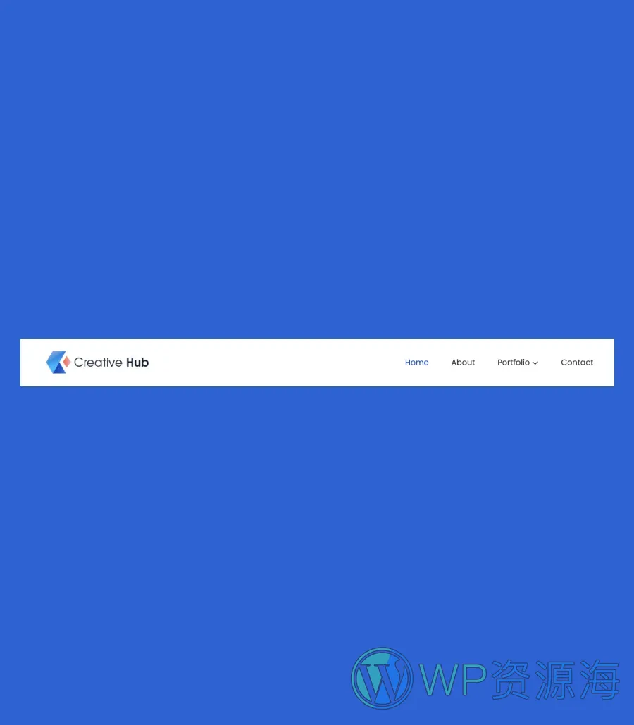 设计工作室Gutenberg网站模板_一键导入快速建站插图11-WP资源海 Creative Hub Header Section For Gutenberg