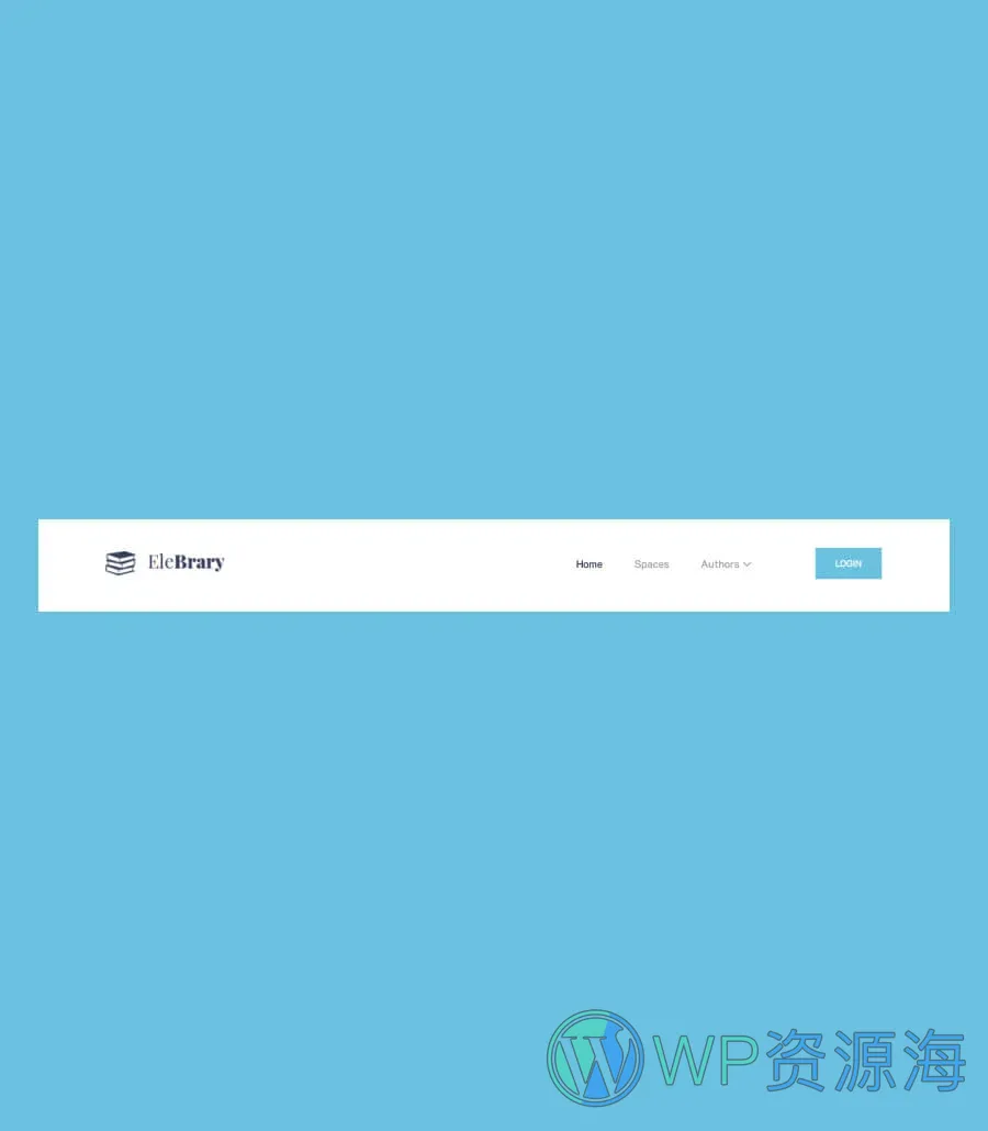 图书馆Gutenberg网站模板_一键导入快速建站插图10-WP资源海 EleBrary Header Section For Gutenberg