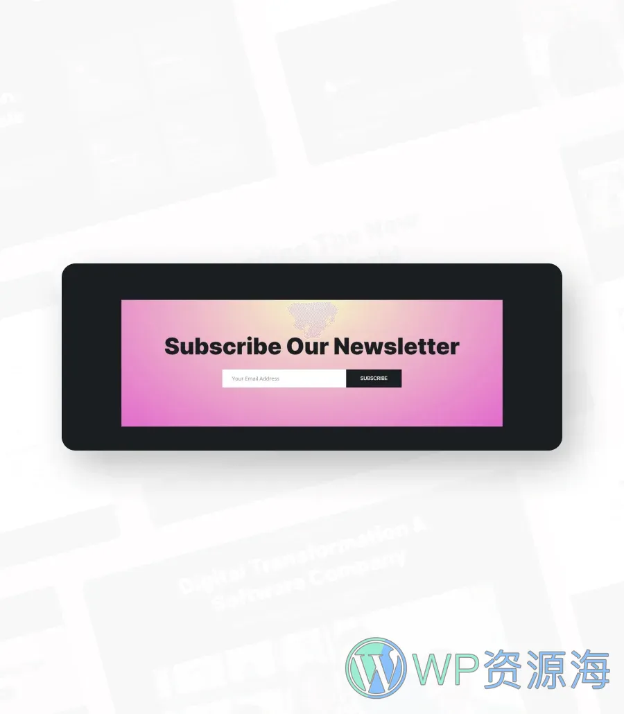 软件公司Gutenberg网站模板_一键导入快速建站插图11-WP资源海 Coderlytics Subscription Section For Gutenberg