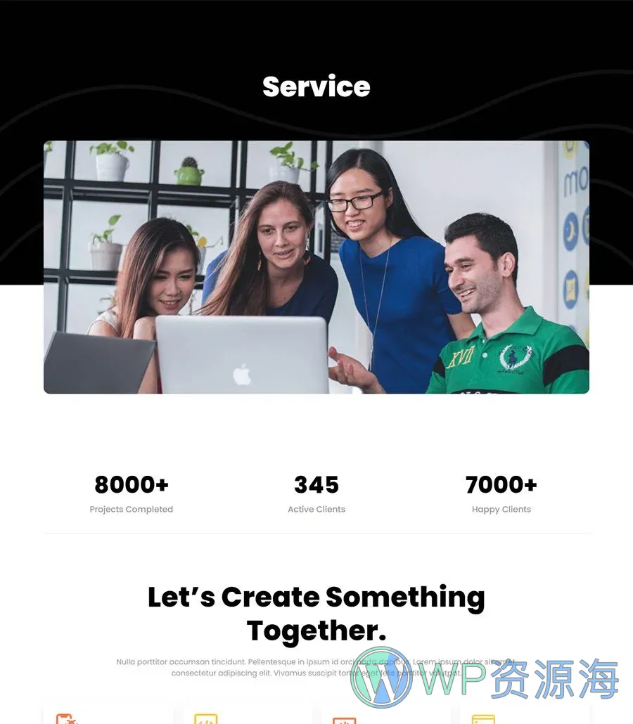快速建站Gutenberg网站模板_一键导入快速建站插图5-WP资源海 PropDigital Services Page For Gutenberg