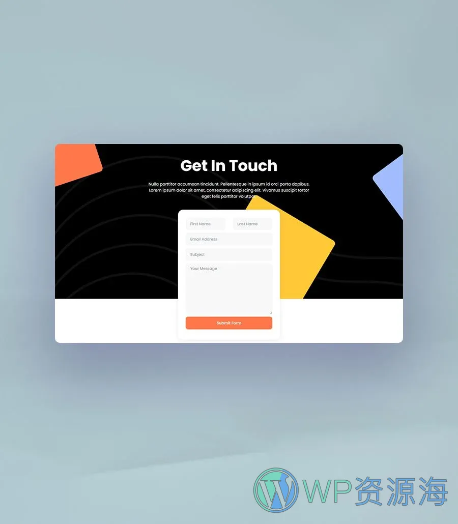 快速建站Gutenberg网站模板_一键导入快速建站插图7-WP资源海 PropDigital Contact Section For Gutenberg
