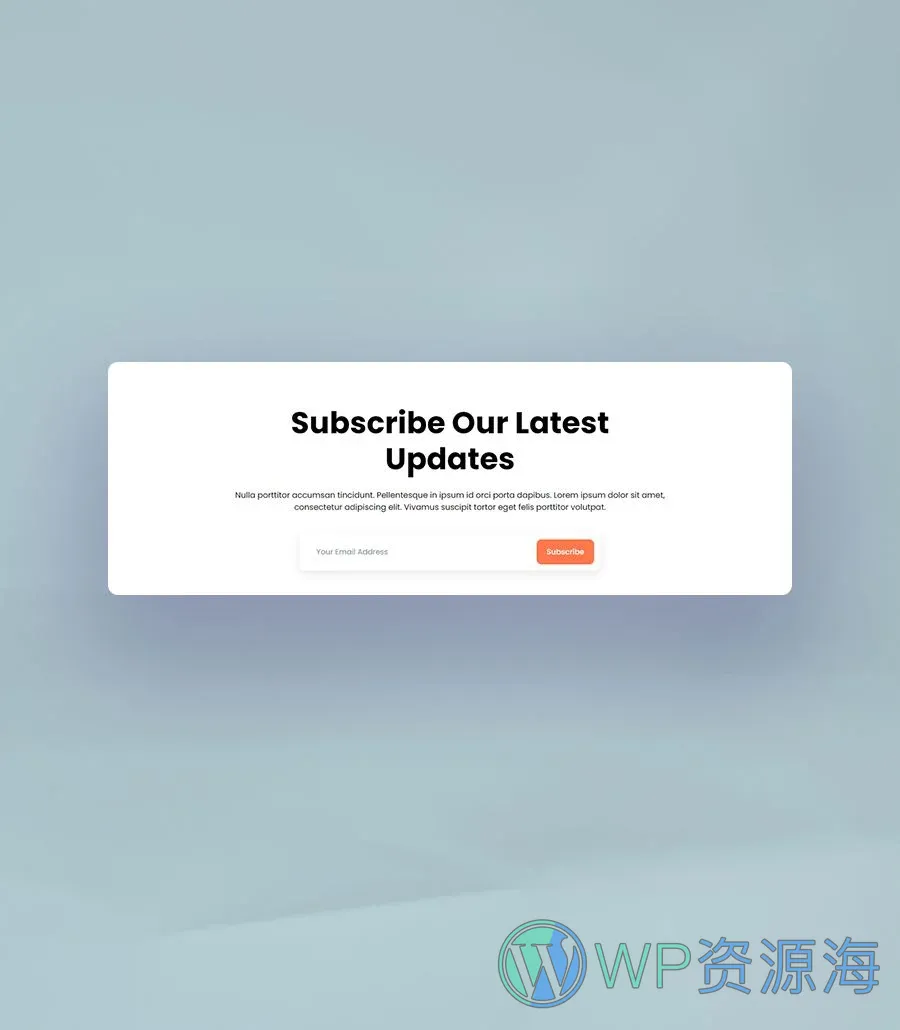 快速建站Gutenberg网站模板_一键导入快速建站插图8-WP资源海 PropDigital Subscription Section For Gutenberg
