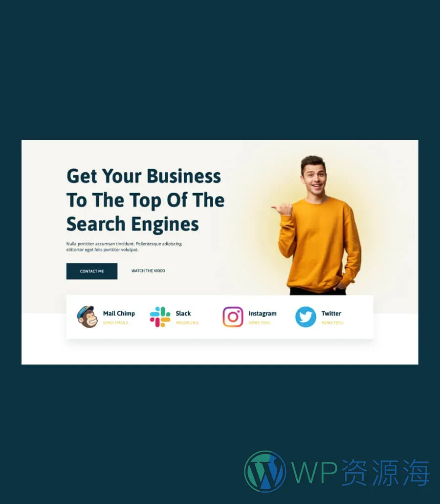 个人 SEO 专家Gutenberg网站模板_一键导入快速建站插图9-WP资源海 SEO Xpert Hero Section For Gutenberg