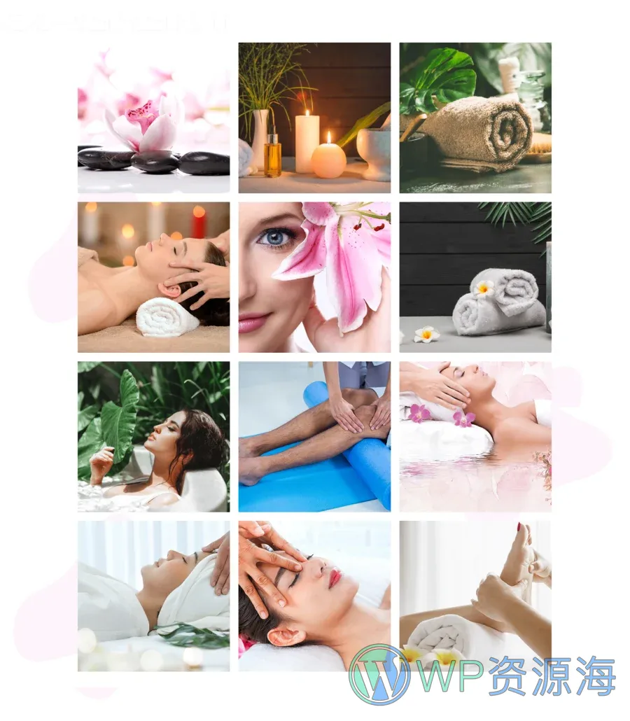 SPA水疗Elementor网站模板_一键导入快速建站插图8-WP资源海 Sweet Pixie Gallery Section