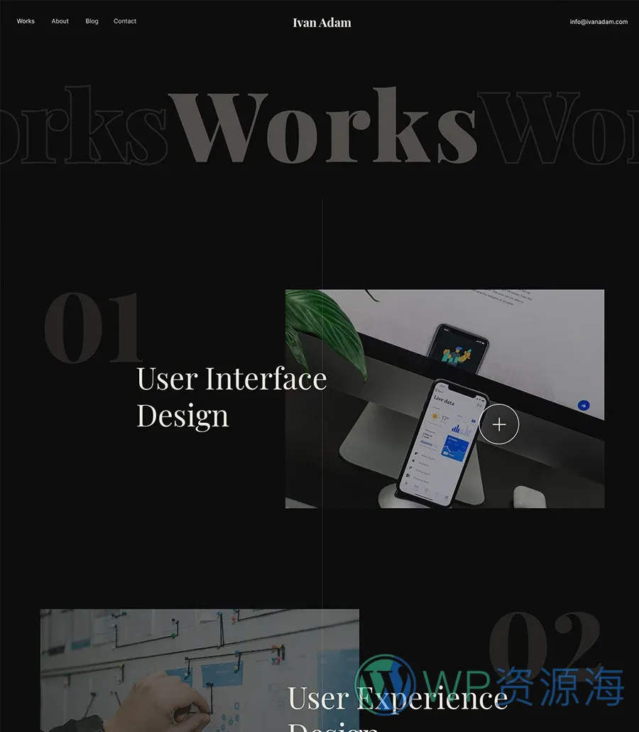 自由职业者Elementor网站模板_一键导入快速建站插图6-WP资源海 Guru Works Page