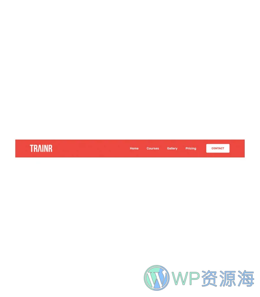 快速建站Gutenberg网站模板_一键导入快速建站插图8-WP资源海 Trainr Header Section For Gutenberg