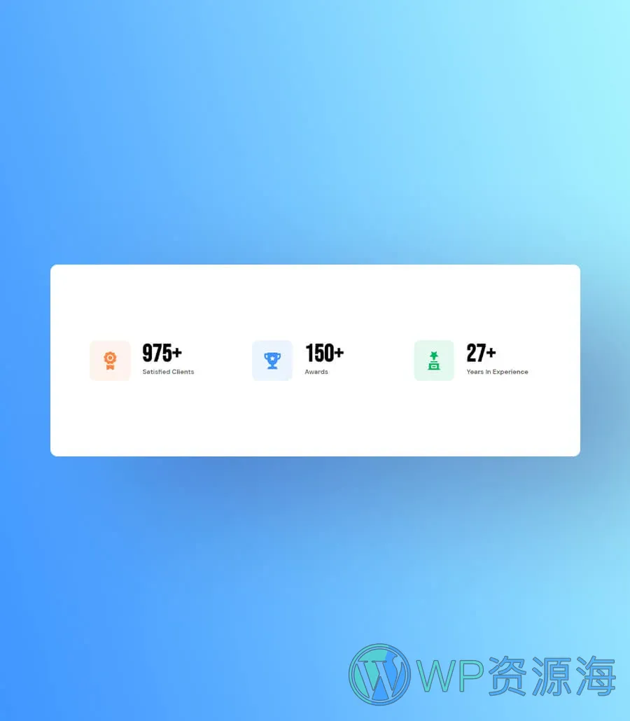 励志演讲者Gutenberg网站模板_一键导入快速建站插图3-WP资源海 MotivSpeak Counter Section For Gutenberg