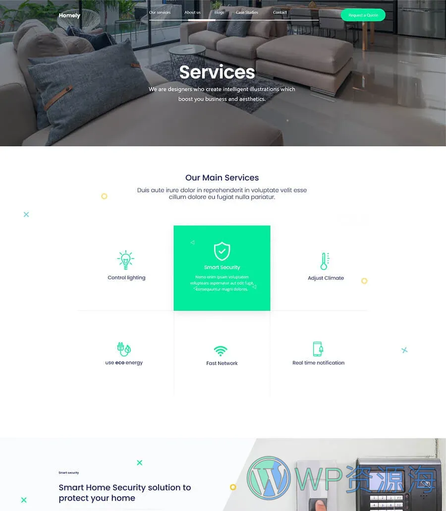 Homely Service Page