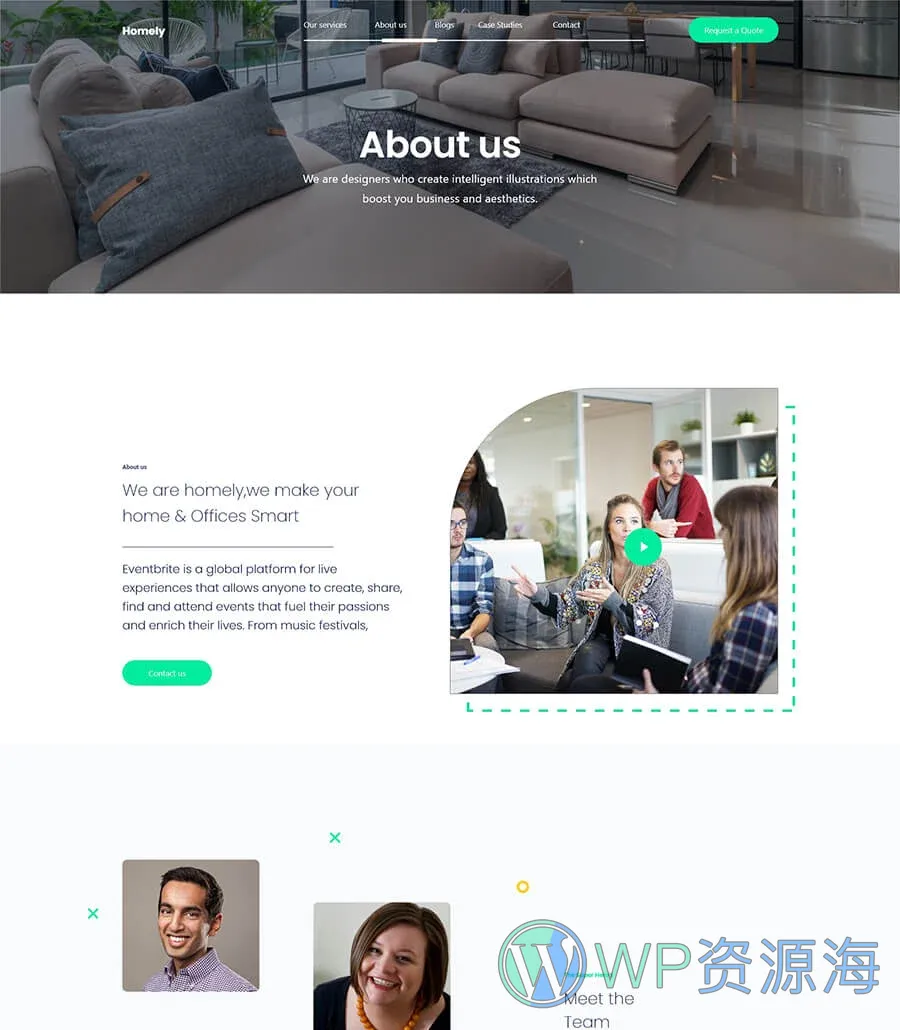 Homely About Page