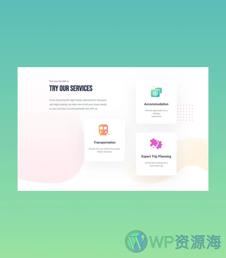 Travelry Services Section For Gutenberg