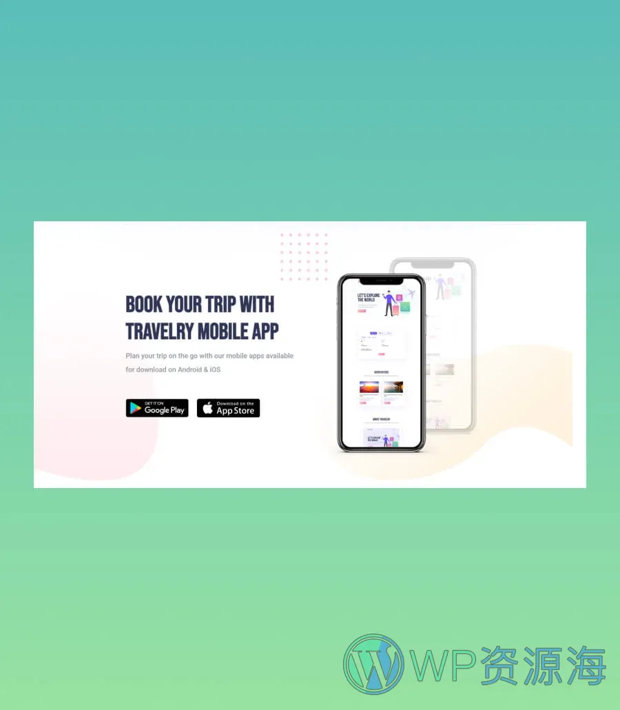 Travelry CTA Section For Gutenberg