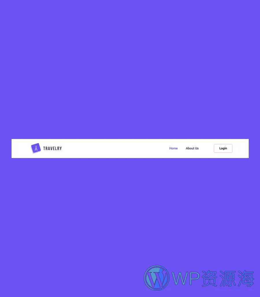 Travelry Header Section For Gutenberg