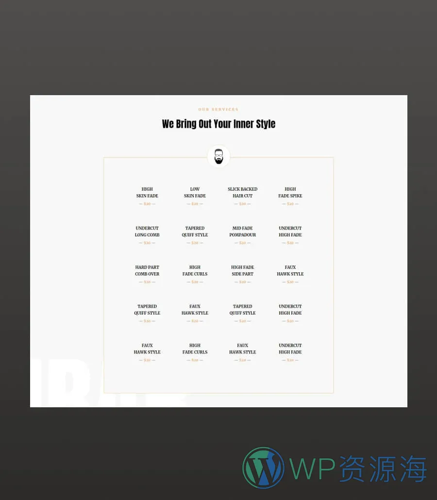 Trim Bar Pricing Section For Gutenberg