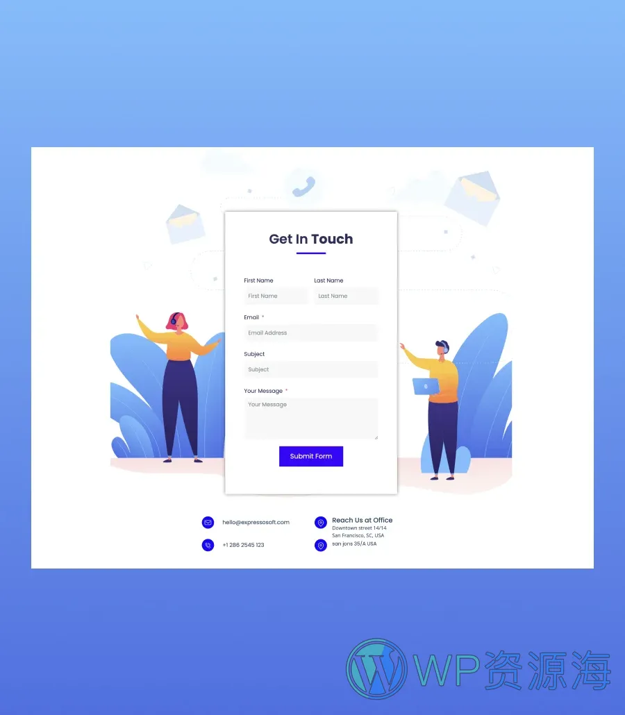医疗Elementor网站模板_一键导入快速建站插图5-WP资源海 Medica Contact Section