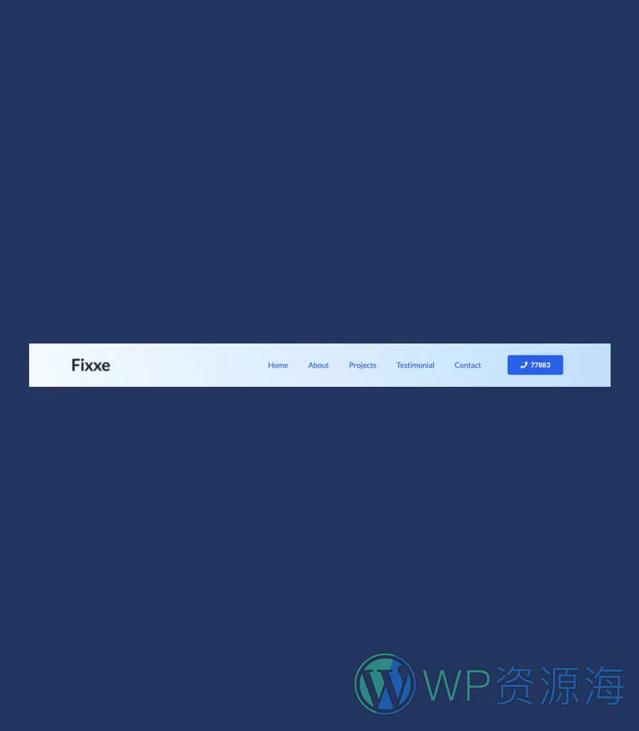 水管工Gutenberg网站模板_一键导入快速建站插图8-WP资源海 Fixxe Header Section For Gutenberg