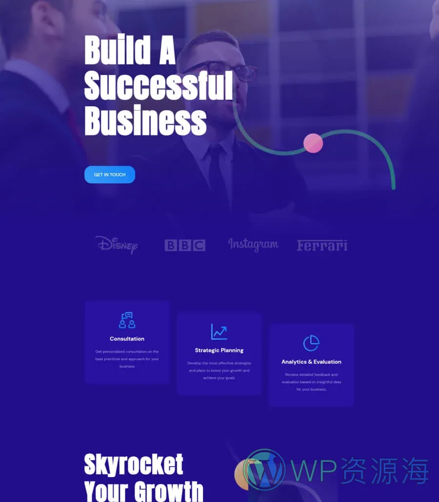 BizMentor Landing Page For Gutenberg