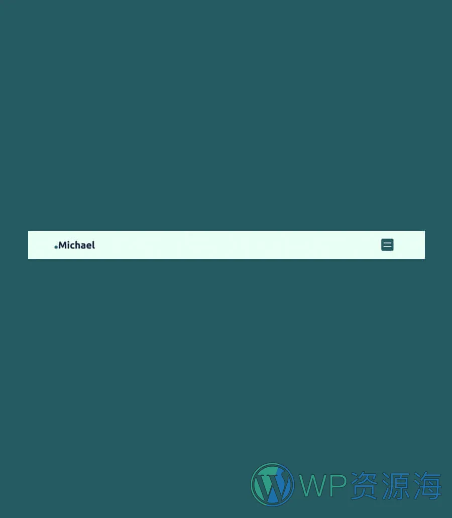 极简作品集Gutenberg网站模板_一键导入快速建站插图7-WP资源海 Michael Header Section For Gutenberg