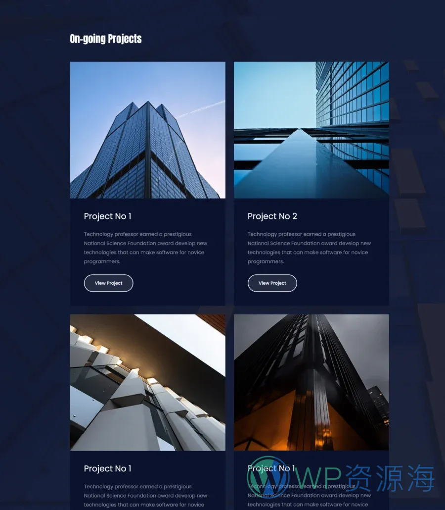 建筑工程公司Elementor网站模板_一键导入快速建站插图5-WP资源海 HandyTor Projects Section