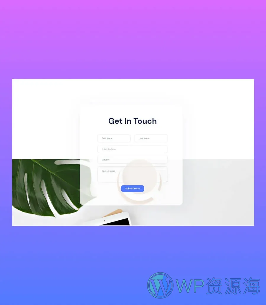 移动应用 :快速Gutenberg网站模板_一键导入快速建站插图7-WP资源海 App21 Contact Section For Gutenberg