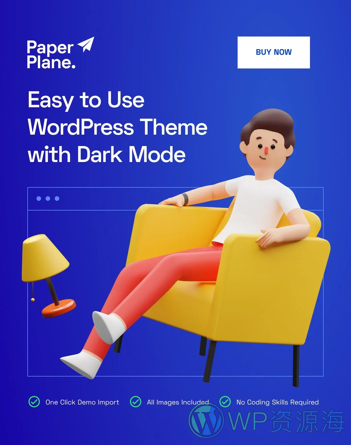Paper Plane 博客杂志 WordPress 主题插图-WP资源海 Paper Plane - Modern WordPress Blog Theme - 1