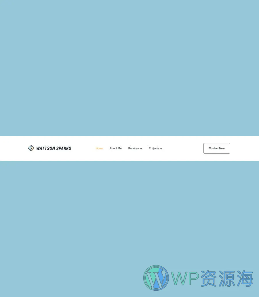 电工服务Gutenberg网站模板_一键导入快速建站插图12-WP资源海 Wattson Sparks Header Section For Gutenberg