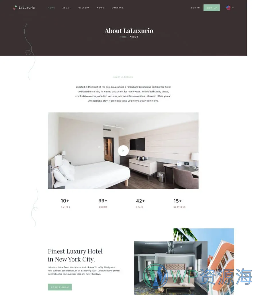 快速建站Elementor网站模板_一键导入快速建站插图2-WP资源海 LaLuxurio About Page