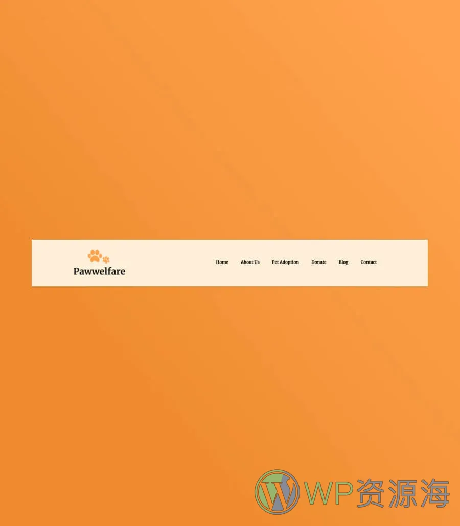 宠物服务Gutenberg网站模板_一键导入快速建站插图11-WP资源海 Pawwelfare Header Section For Gutenberg