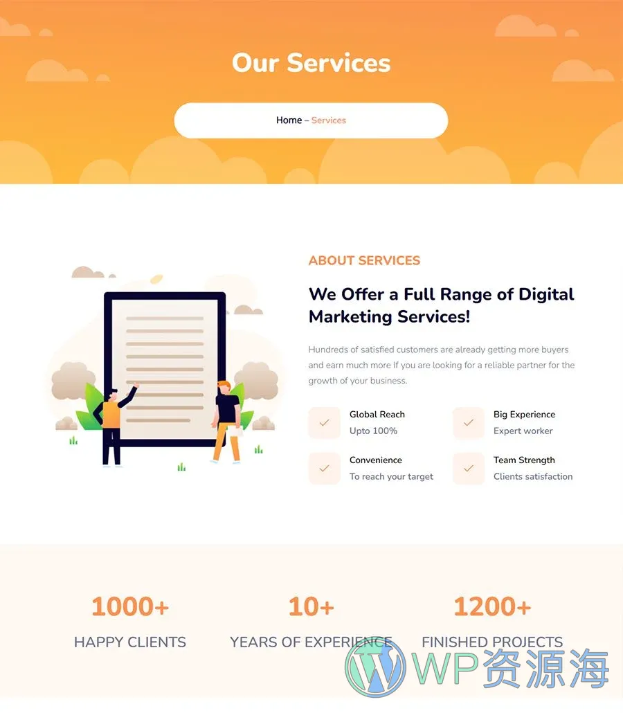 SEO Tab Services Page For Gutenberg