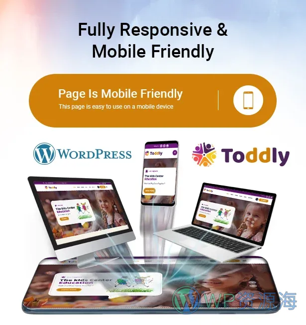 Toddly 幼儿托管网站 WordPress 主题插图1-WP资源海 responsive