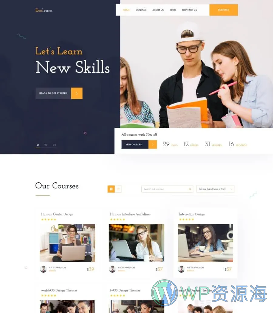 EduBee Education Template Home