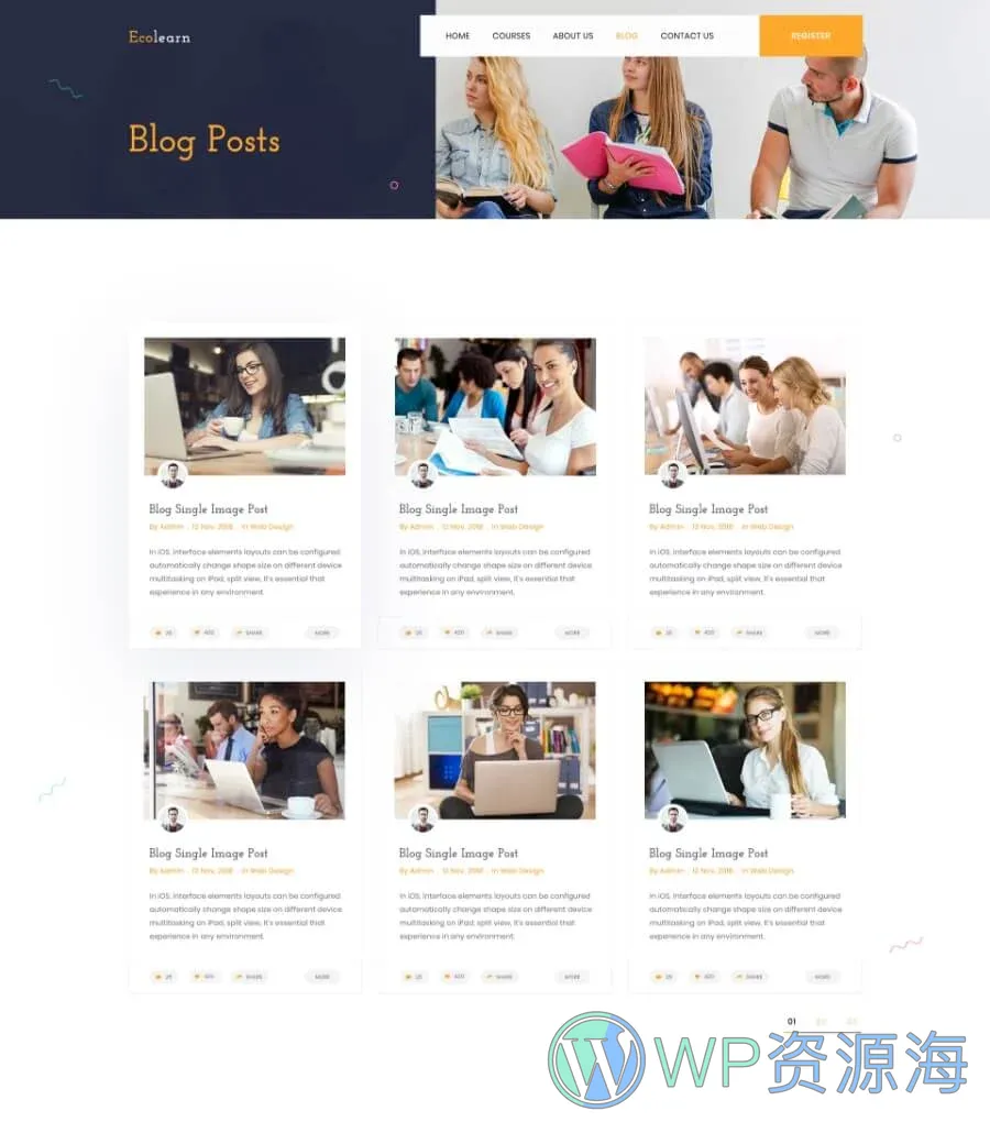 EduBee Education Template Blog