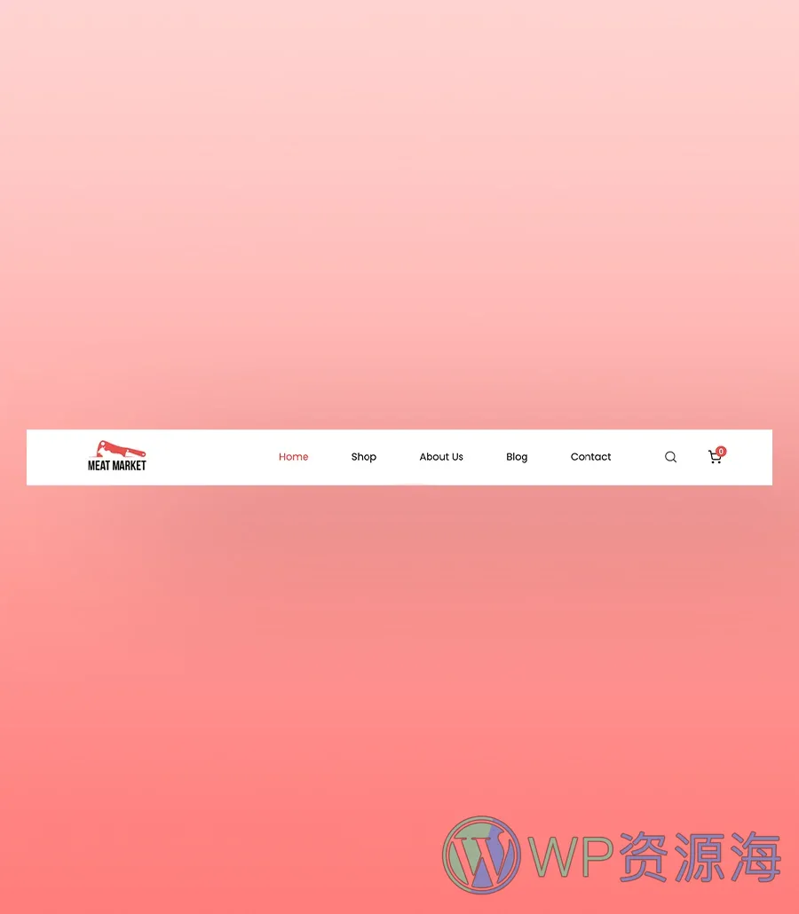 肉类市场Gutenberg网站模板_一键导入快速建站插图2-WP资源海 Meat Market Header Section For Gutenberg