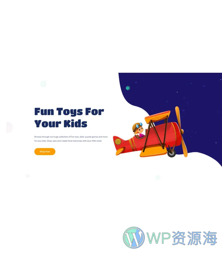 Fun Zone Hero Section For Gutenberg