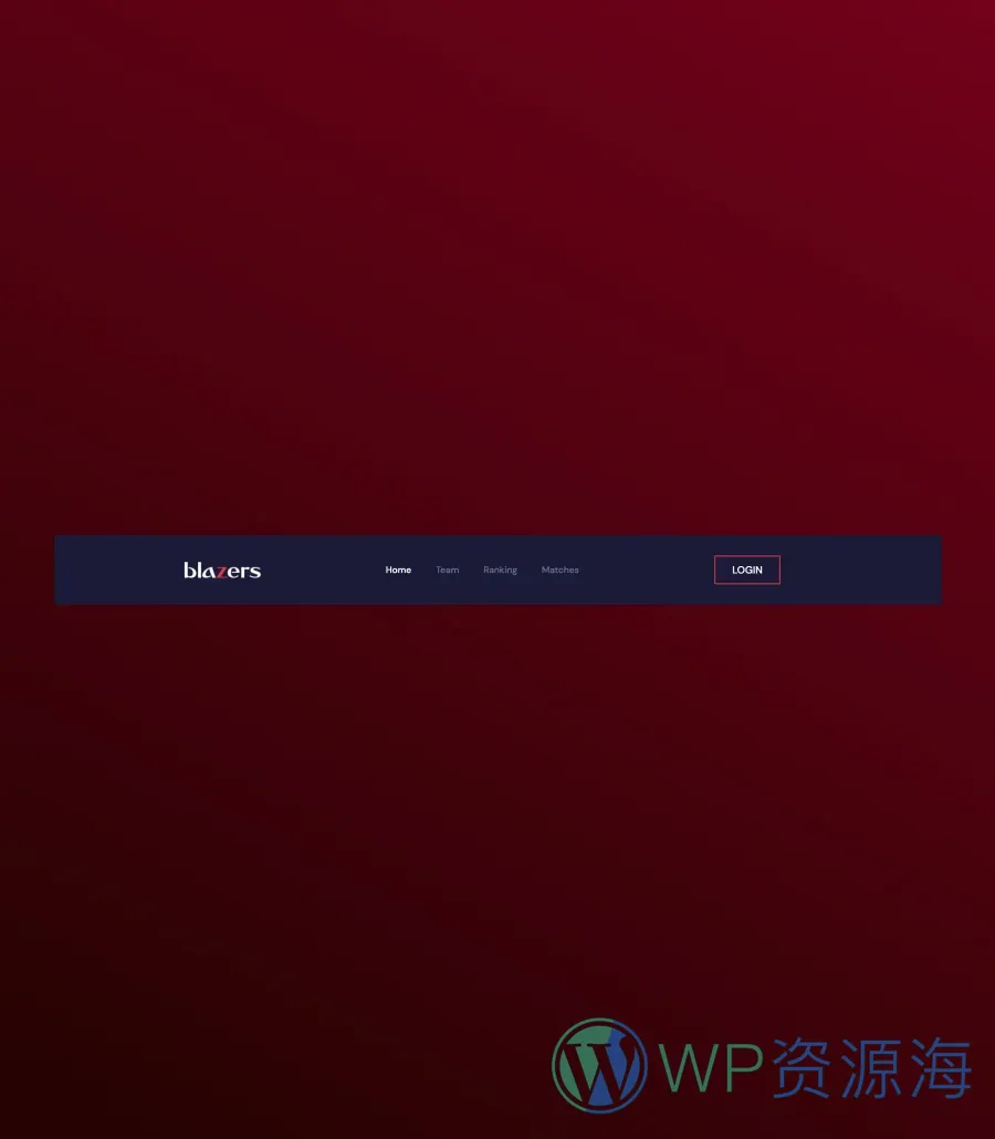 Blazers Header Section For Gutenberg