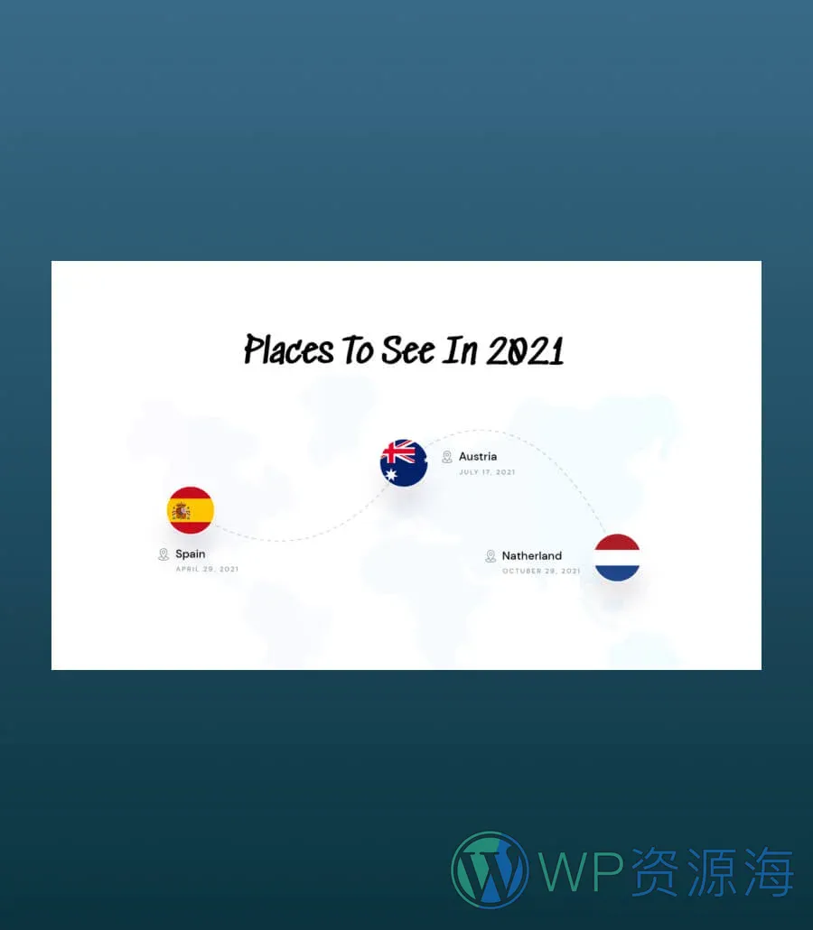 旅行博客Gutenberg网站模板_一键导入快速建站插图4-WP资源海 Wanderly Map Section For Gutenberg