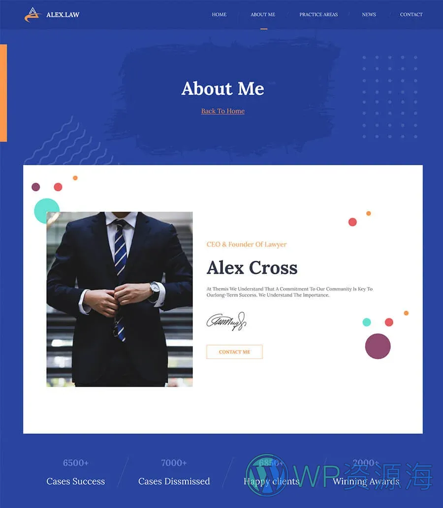 Alex Law About Page