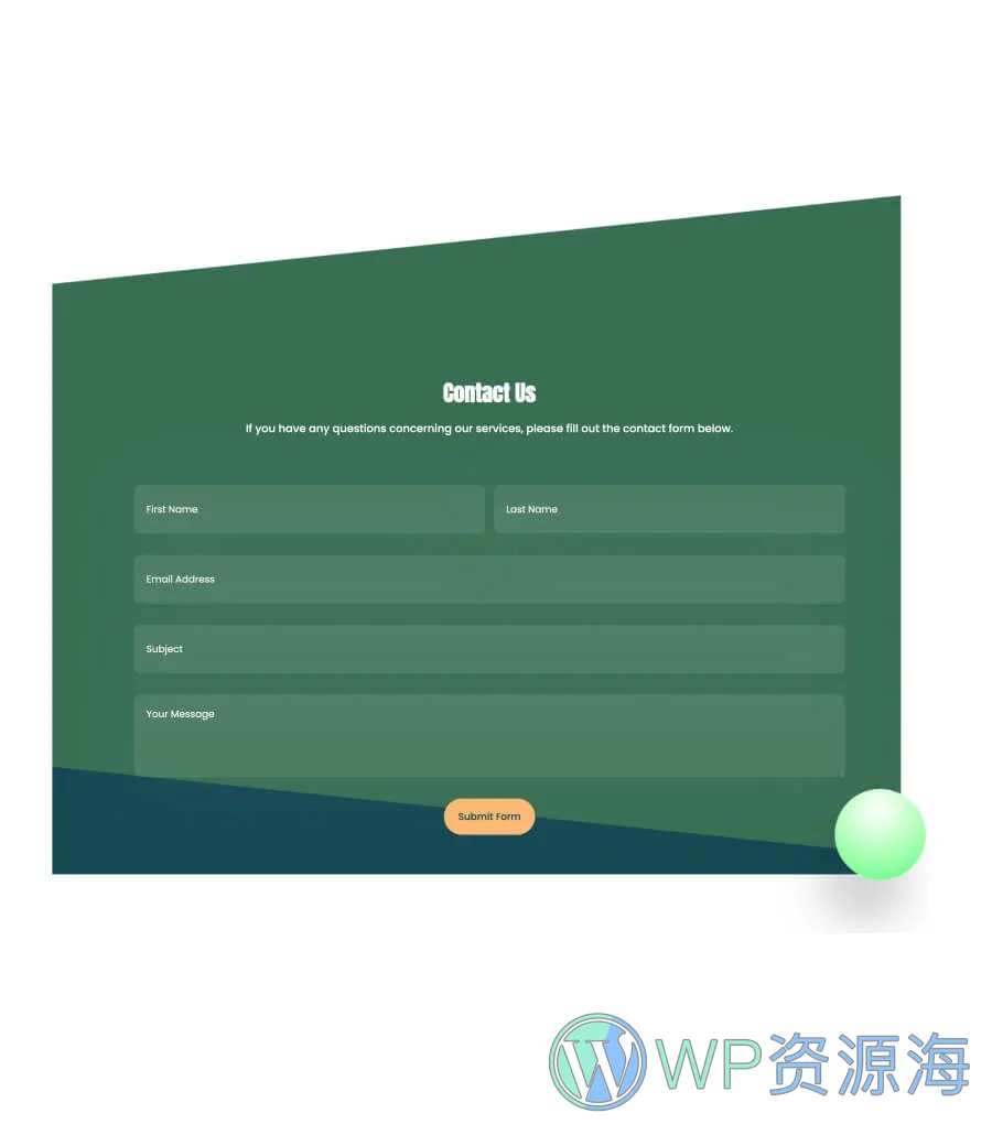 网络星期一促销Gutenberg网站模板_一键导入快速建站插图5-WP资源海 CyberCred Contact Form Section For Gutenberg