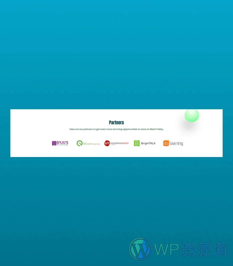 网络星期一促销Gutenberg网站模板_一键导入快速建站插图8-WP资源海 CyberCred Partners Section For Gutenberg