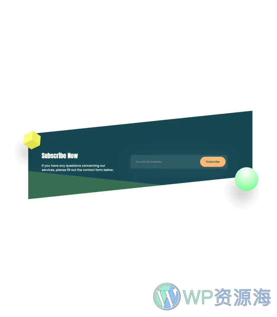 网络星期一促销Gutenberg网站模板_一键导入快速建站插图9-WP资源海 CyberCred Subscription Section For Gutenberg