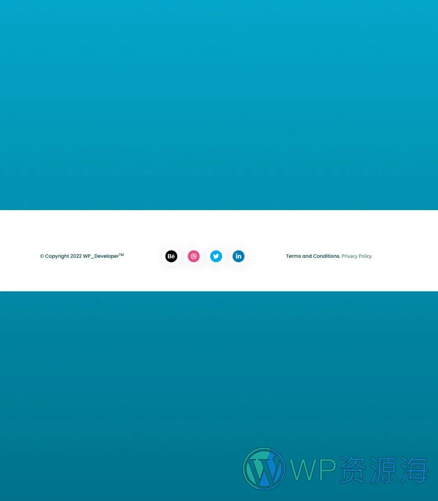 网络星期一促销Gutenberg网站模板_一键导入快速建站插图11-WP资源海 CyberCred Footer Section For Gutenberg